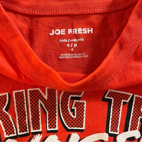 Joe fresh graphic 100% cotton tee shirt | under armour heatgear shorts size 6 - Picture 15 of 15